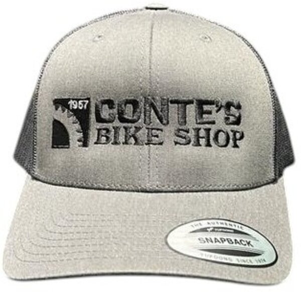 Conte's Bike Shop Conte's Curved Trucker Hat - Grey Size: One Size