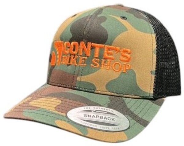 Conte's Bike Shop Conte's Curved Trucker Hat - Camo