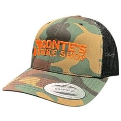 Conte's Bike Shop Conte's Curved Trucker Hat - Camo