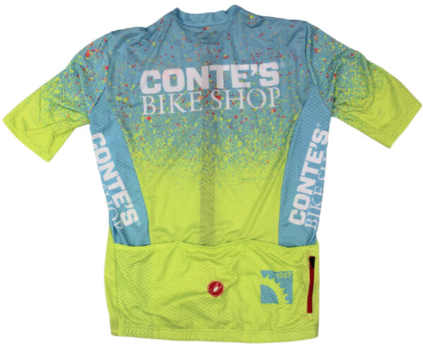 Conte's Bike Shop Women's Competizione 2 Jersey Color: Green Splatter