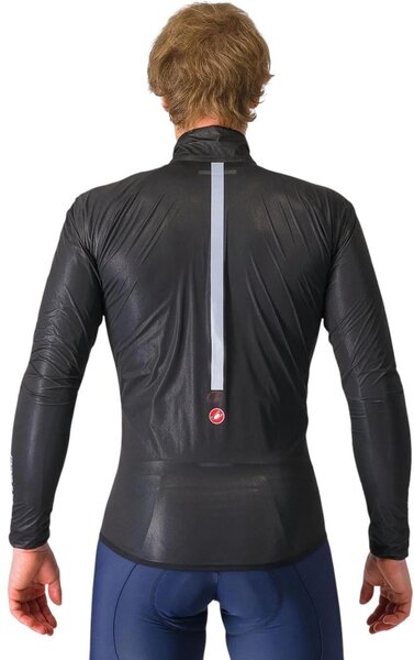 Castelli Squall Shell Jacket Color: Light Black/Silver Gray