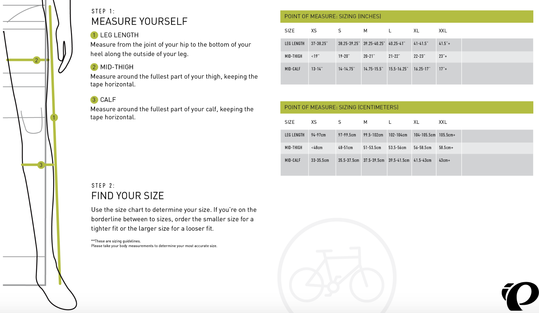 Sizing